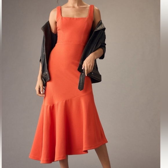 Ariana asymmetrical ruffle hem dress NWT - Picture 2 of 7